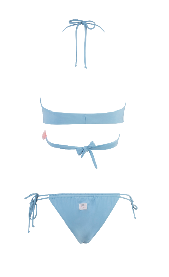 Incontro a Palazzo - Slip due laccetti nero microfibra