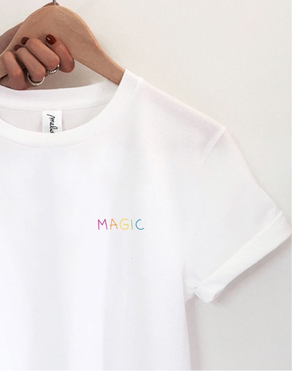 T-shirt - Cotone Ecosostenibile e Ricamo a mano "Magic" | BBB x Melidé
