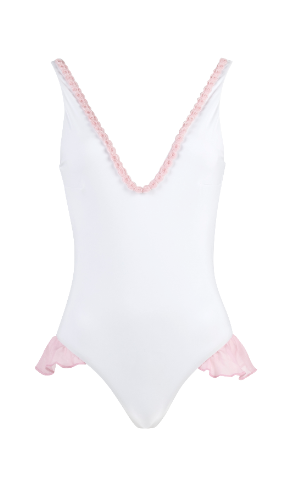 Baby Ballerina - Costume Intero Bambina Bianco e Blu